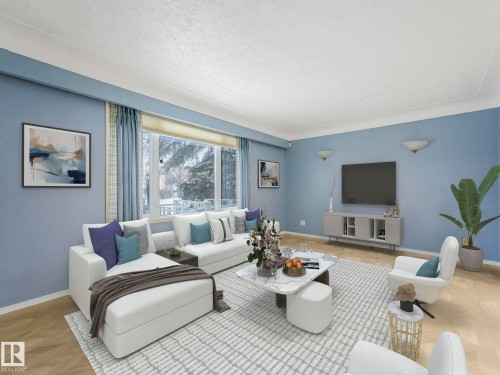5020 48 Avenue, Leduc, AB - Indoor Photo Showing Living Room