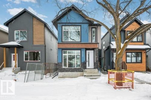 Snow covered property - Edmonton, AB - Outdoor With Facade