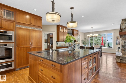 112 Windermere Drive, Edmonton, AB - Indoor Photo Showing Kitchen With Upgraded Kitchen