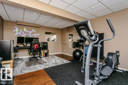 69 Deane Crescent, St. Albert, AB - Indoor Photo Showing Gym Room