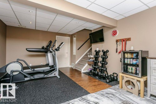 69 Deane Crescent, St. Albert, AB - Indoor Photo Showing Gym Room