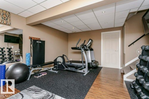 69 Deane Crescent, St. Albert, AB - Indoor Photo Showing Gym Room