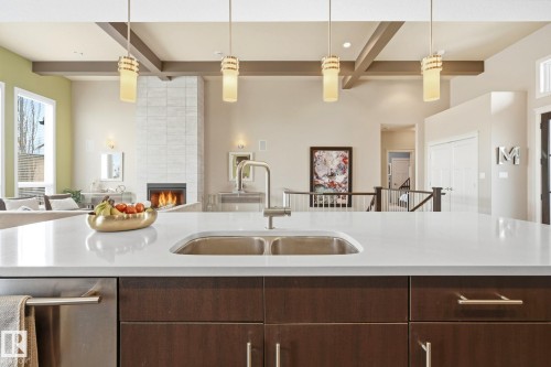 83 Lafleur Drive, St. Albert, AB - Indoor Photo Showing Kitchen With Double Sink