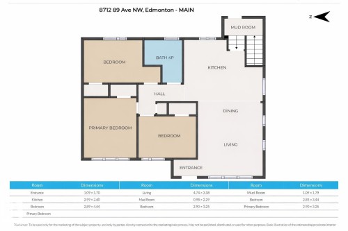 View of floor plan / room layout - 8712 89 Avenue, Edmonton, AB - Other