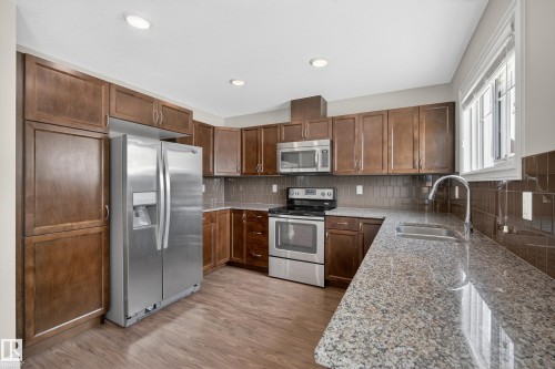 5 1508 105 Street, Edmonton, AB - Indoor Photo Showing Kitchen With Stainless Steel Kitchen With Double Sink