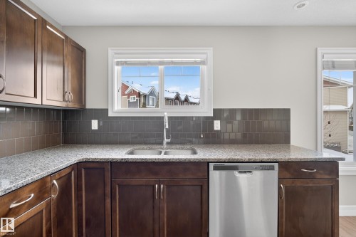 5 1508 105 Street, Edmonton, AB - Indoor Photo Showing Kitchen With Double Sink