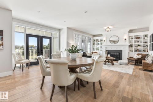 1020 Genesis Lake Boulevard, Stony Plain, AB - Indoor Photo Showing Other Room With Fireplace
