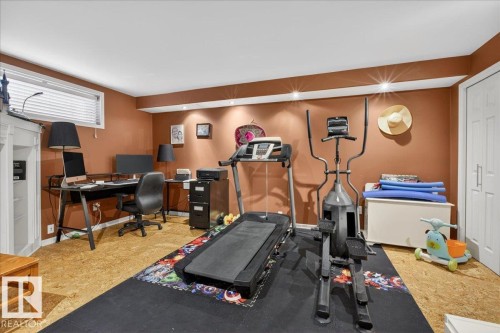 Exercise area with baseboards and recessed lighting - 4519 Turner Square Square, Edmonton, AB - Indoor Photo Showing Gym Room