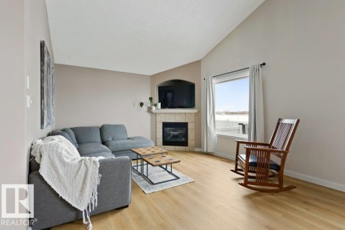 10804 183 Avenue, Edmonton, AB - Indoor Photo Showing Living Room With Fireplace