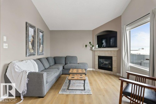 10804 183 Avenue, Edmonton, AB - Indoor Photo Showing Living Room With Fireplace