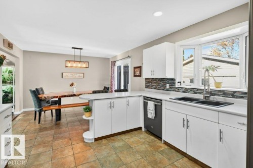 17232 76 Avenue, Edmonton, AB - Indoor Photo Showing Kitchen With Double Sink