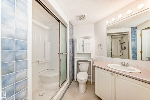 Bathroom with a shower stall and vanity - 118 6220 Fulton Road, Edmonton, AB - Indoor Photo Showing Bathroom