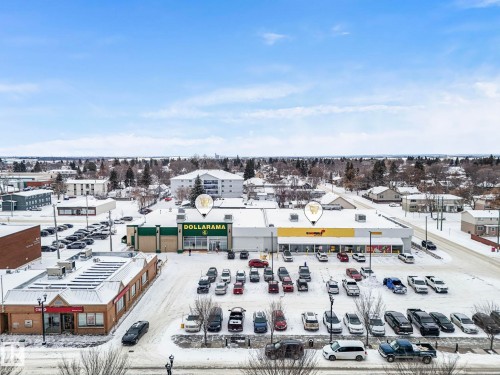 Bird's eye view of a commercial area - 5219 51 Avenue, Wetaskiwin, AB - Outdoor With View