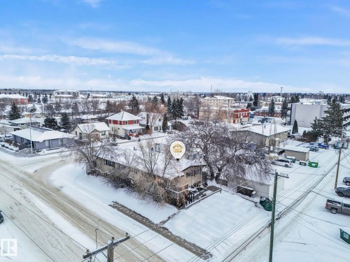 View of snowy aerial view - 5219 51 Avenue, Wetaskiwin, AB - Outdoor With View