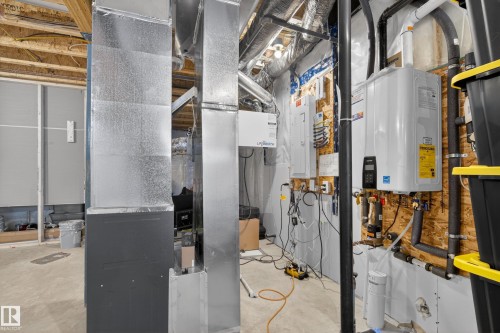 Utilities with water heater, heating unit, and electric panel - 19286 22A Avenue, Edmonton, AB 