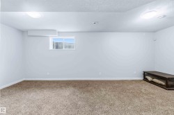Spare room with carpet floors and a textured ceiling - 