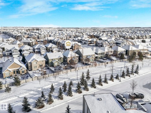 Aerial perspective of suburban area - 960 Summerside Link, Edmonton, AB - Outdoor With View