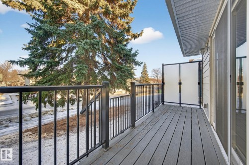 View of wooden terrace - 9969 171 Avenue, Edmonton, AB - Outdoor With Exterior