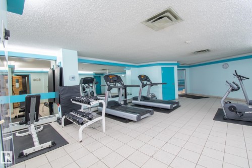 215 13910 Stony Plain Road, Edmonton, AB - Indoor Photo Showing Gym Room