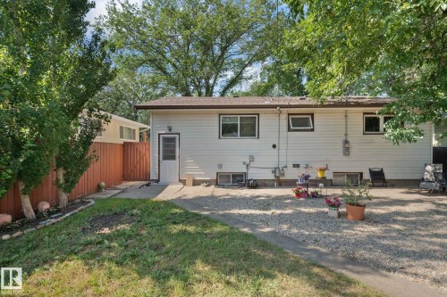 Rear view of property with a patio - 12107 53 Street, Edmonton, AB - Outdoor