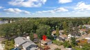 Aerial perspective of suburban area - 12107 53 Street, Edmonton, AB  - Outdoor With View 