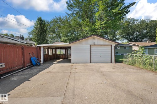 Garage featuring driveway - 12107 53 Street, Edmonton, AB - Outdoor With Exterior