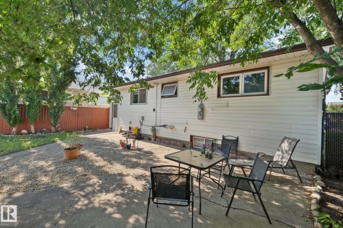 View of patio featuring outdoor dining area - 12107 53 Street, Edmonton, AB - Outdoor