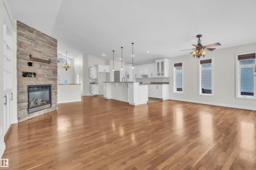 711 21 Street, Cold Lake, AB - Indoor Photo Showing Living Room With Fireplace