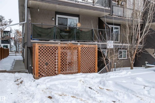 103 10731 84 Avenue, Edmonton, AB - Outdoor With Deck Patio Veranda With Exterior