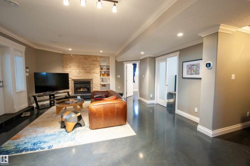 47 River Heights Drive, Edmonton, AB - Indoor With Fireplace