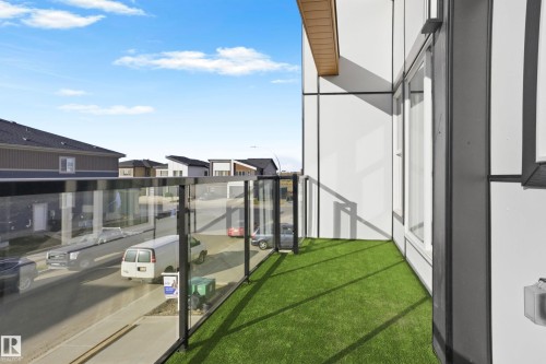 Balcony with a residential view - 15415 20 Street, Edmonton, AB - Outdoor With Balcony With Exterior