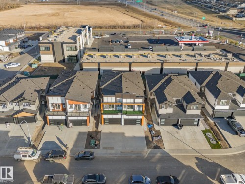 Aerial view of property and surrounding area with nearby suburban area - 15415 20 Street, Edmonton, AB - Outdoor With View
