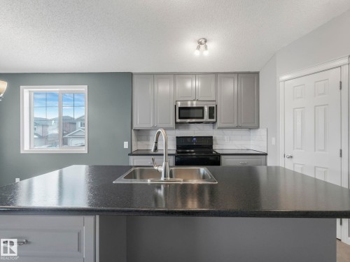 17903 85 Street, Edmonton, AB - Indoor Photo Showing Kitchen With Double Sink