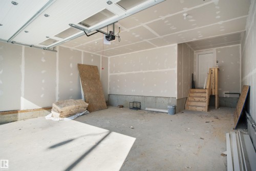View of garage - 3910 41 Avenue, Beaumont, AB - Indoor Photo Showing Garage