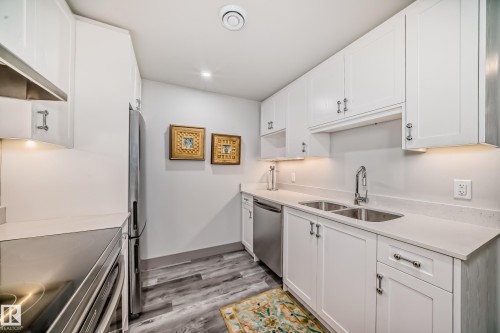 11016 149 Street, Edmonton, AB - Indoor Photo Showing Kitchen With Double Sink