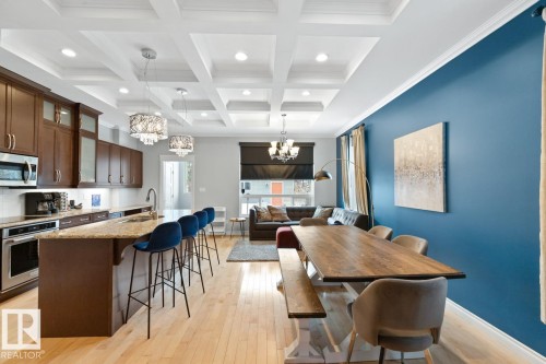View Of Dining Area And Kitchen. - 10216 89 Street, Edmonton, AB - Indoor