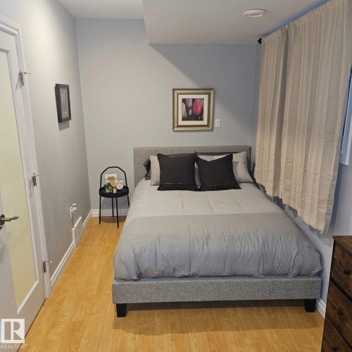 Fourth Bedroom In The Basement. - 10216 89 Street, Edmonton, AB - Indoor Photo Showing Bedroom