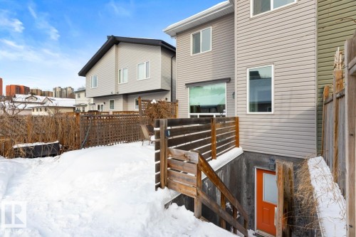 Rear View Of The House With A Separate Entrance To The Basement. - 10216 89 Street, Edmonton, AB - Outdoor With Exterior