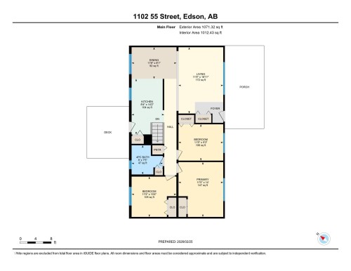 View of home floor plan - 1102 55 Street, Edson, AB - Other