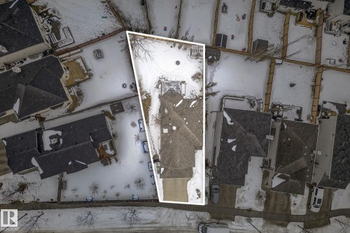 Aerial view of residential area - 152 Rue Marquet, Beaumont, AB - 