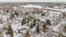 Snowy aerial view featuring a residential view - 9308 64 Avenue, Edmonton, AB 