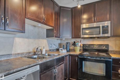 413 1204 156 Street, Edmonton, AB - Indoor Photo Showing Kitchen With Double Sink