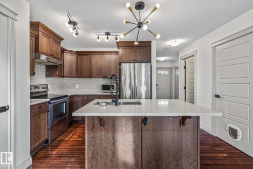 22115 88 Avenue, Edmonton, AB - Indoor Photo Showing Kitchen With Stainless Steel Kitchen With Upgraded Kitchen