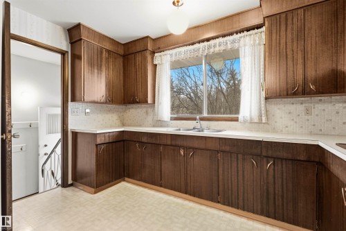11323 35A Avenue, Edmonton, AB - Indoor Photo Showing Kitchen With Double Sink
