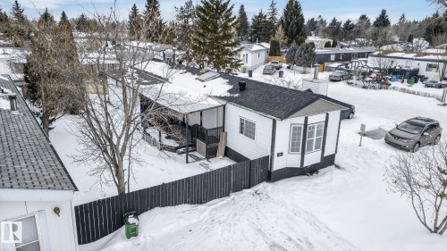 View of snowy aerial view - 72 Evergreen Park, Edmonton, AB - Outdoor