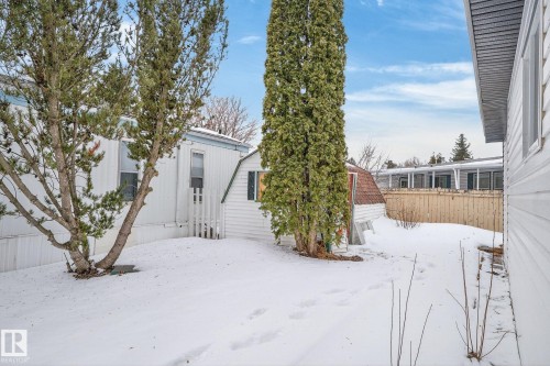 View of yard layered in snow - 72 Evergreen Park, Edmonton, AB - Outdoor