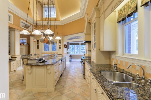 108 Westbrook Drive, Edmonton, AB - Indoor Photo Showing Kitchen With Double Sink