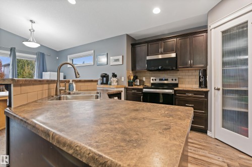 6 Sequoia Bend, Fort Saskatchewan, AB - Indoor Photo Showing Kitchen With Stainless Steel Kitchen With Double Sink