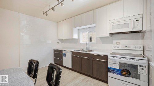 12338 91 Street, Edmonton, AB - Indoor Photo Showing Kitchen With Double Sink