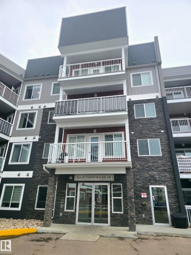 View of apartment building / complex - 437 1818 Rutherford Road, Edmonton, AB - Outdoor With Balcony